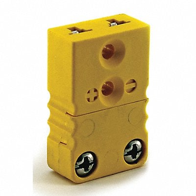 Thermocouple Jack K Yellow 2 Flat Pins MPN:36GK90