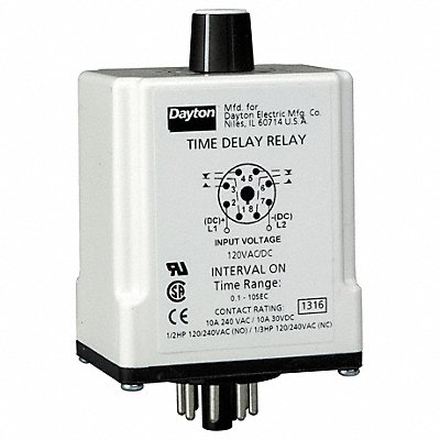 H7816 Time Delay Relay 120VAC/DC 10A DPDT MPN:1EGB3