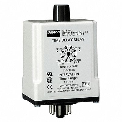 H7821 Time Delay Relay 120VAC/DC 10A DPDT MPN:1EGC9