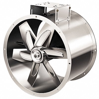 Steel 27 Dia 18 L 37.25 H Tubeaxial Fan MPN:7AG32