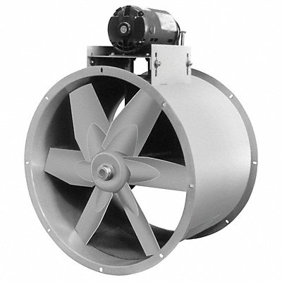 Steel 27 Dia 18 L 37.25 H Tubeaxial Fan MPN:7J333