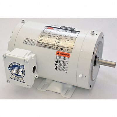 Washdown Motor 1 HP 3520 56C 230/460V MPN:1TRZ9BG