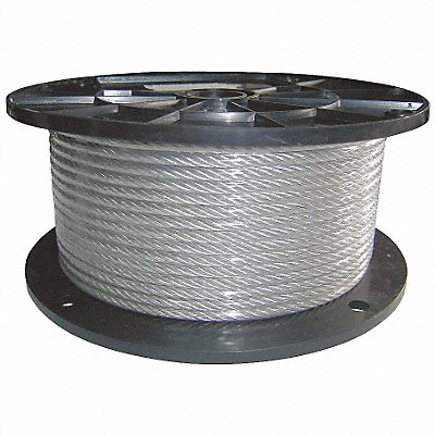 Cable 3/32 in Dia 50 ft 7 x 7 Vinyl MPN:33RF58