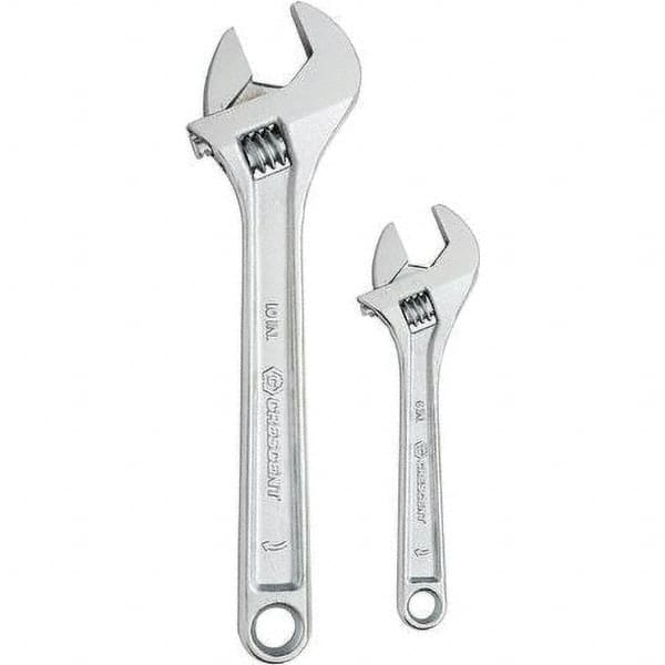 Adjustable Wrench Set: 2 Pc, Metric MPN:AC2610VS