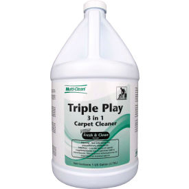 Multi-Clean® Triple Play Carpet Bio-Enzyme Cleaner - Floral Gallon Bottle 4 Bottles - 908483 908483