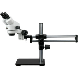 AmScope SM-5BX 3.5X-45X Binocular Stereo Microscope on Ball Bearing Boom Stand SM-5Bx