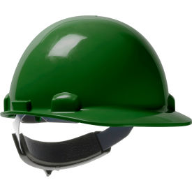 Dynamic Dom Cap Style Dome Hard Hat HDPE Shell 6-Pt Suspension Rachet Adjustment Green 280-HP341SR-74