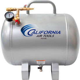 California Air Tools Portable Auxiliary Air Tank Horizontal 10 Gallon Capacity 125 PSI AUX10S