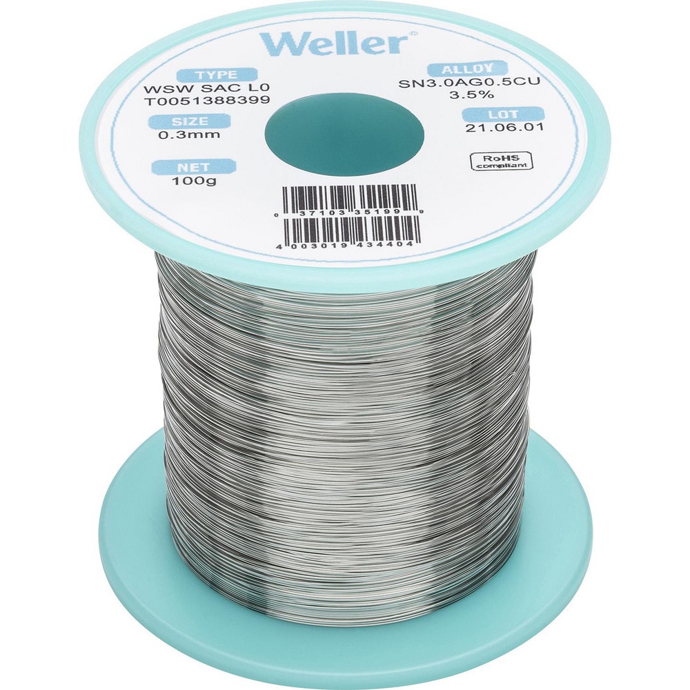 Solder, Solder Type: Lead Free , Material: Alloy , Container Type: Spool , Container Size: 100 g , Minimum Melting Temperature: 422.6  MPN:T0051388399