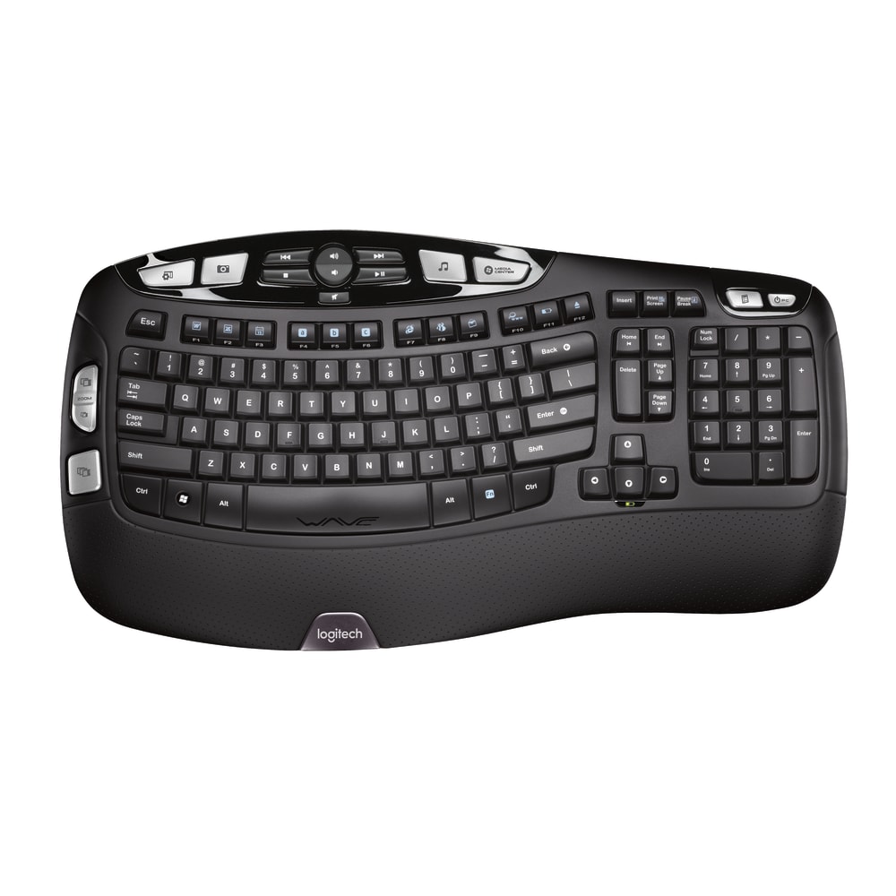 Logitech K350 Wireless Full-Size Keyboard, Black, 920-001996 (Min Order Qty 2) MPN:920-001996