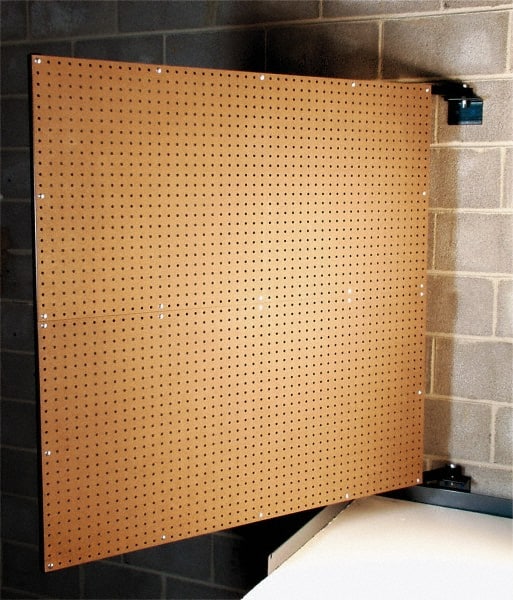 Pegboard Swing Panel Storage System: 48 x 48