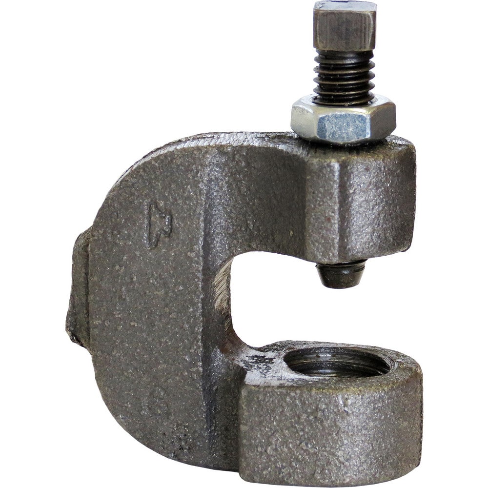 Beam Clamps & C-Clamps, Clamp Type: C-Clamp w/Set Screw and Locknut , Material: Malleable Iron , Finish: Electrogalvanized  MPN:0500303011