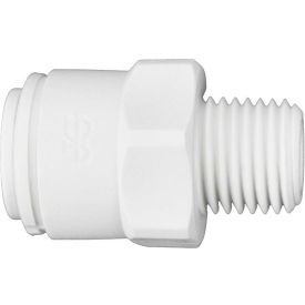 John Guest Polypropylene Male Connector 3/8'' x 1/4'' NPTF Pack of 10 PP011222W