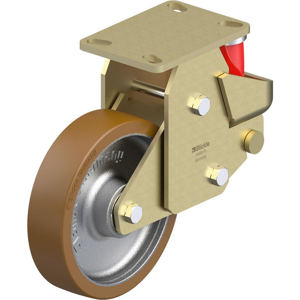 Top Plate Casters, Mount Type: Plate , Number of Wheels: 1.000 , Wheel Diameter (Inch): 6 , Wheel Material: Synthetic , Wheel Width (Inch): 2  MPN:910161