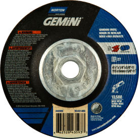 Norton 66252843593 Gemini Grinding Wheel 4-1/2