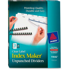 Avery Index Maker Clear Label Divider Easy Apply 8.5