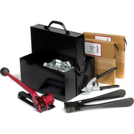 Pac Strapping Kit w/ Tensioner/Sealer/Cutter/Case & Two 5/8