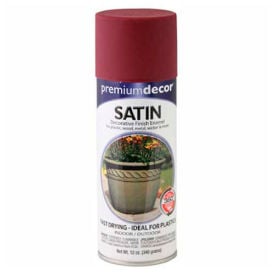 Premium Dcor Satin Enamel 12 oz. Aerosol Can Burgundy - 705253 705253