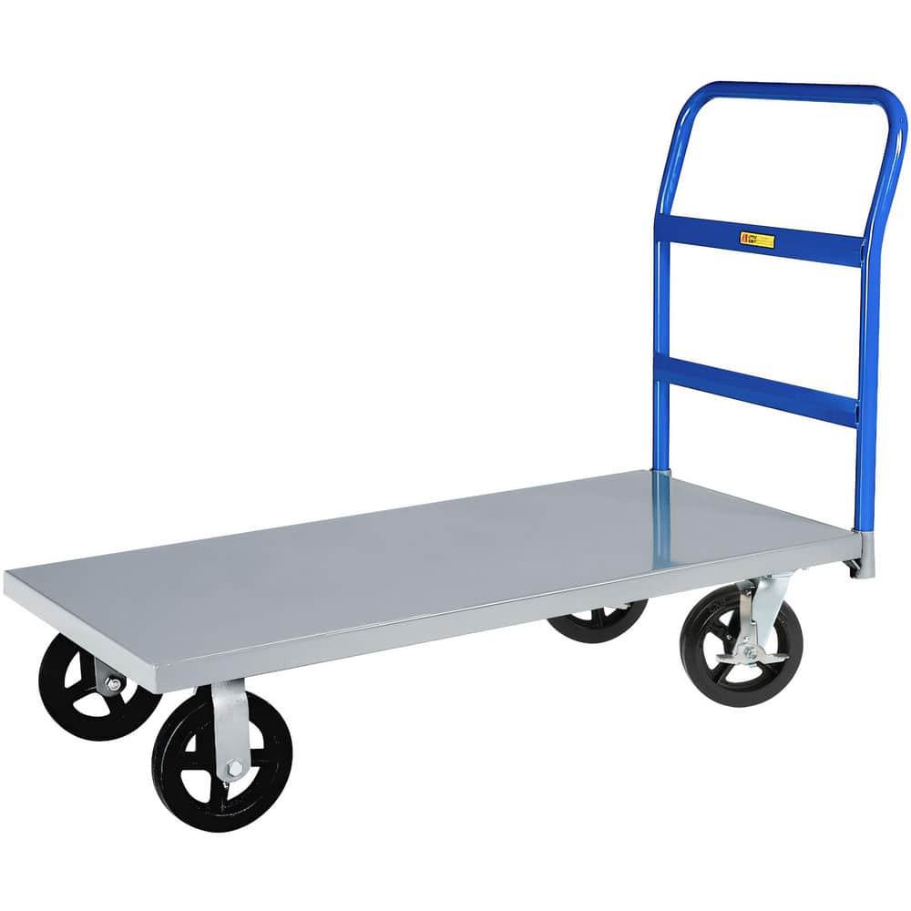 Bar, Panel & Platform Trucks, Type: Heavy-Duty Platform Truck , Load Capacity (Lb. - 3 Decimals): 2400.000 , Body Material: Steel , Height (Inch): 40  MPN:NBB-2436-8MRBK