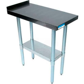 BK Resources VFTS-1830 18 Ga Filler Table 430 Stainless Steel - 1-1/2