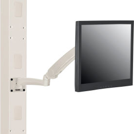 GoVets™ Gas Spring LED/LCD Flat Panel Monitor Arm with VESA Plate Beige 946ABG436