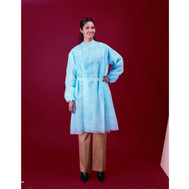 Polypropylene Isolation Gown Elastic Wrists Blue 2XL 100/Case ISO-NW-BLUE-2XL