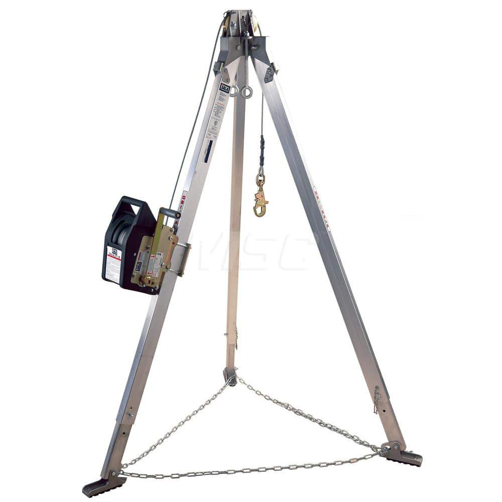 90 Ft Cable, Tripod Base, Manual Winch, Confined Space Entry & Retrieval System MPN:7100243783
