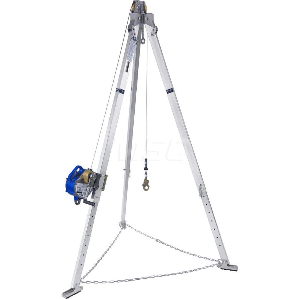 50 Ft Cable, Tripod Base, Manual Winch, Confined Space Entry & Retrieval System MPN:7010616057