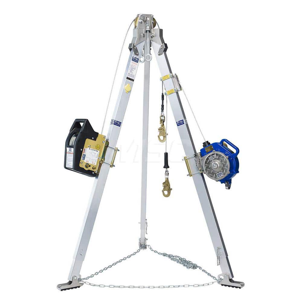 60 Ft Cable, Tripod Base, Manual Winch, Confined Space Entry & Retrieval System MPN:7100248362