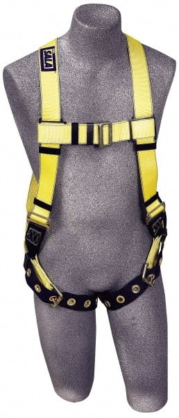 Fall Protection Harnesses: 420 Lb, Vest Style, Size X-Large, Polyester MPN:7100231999