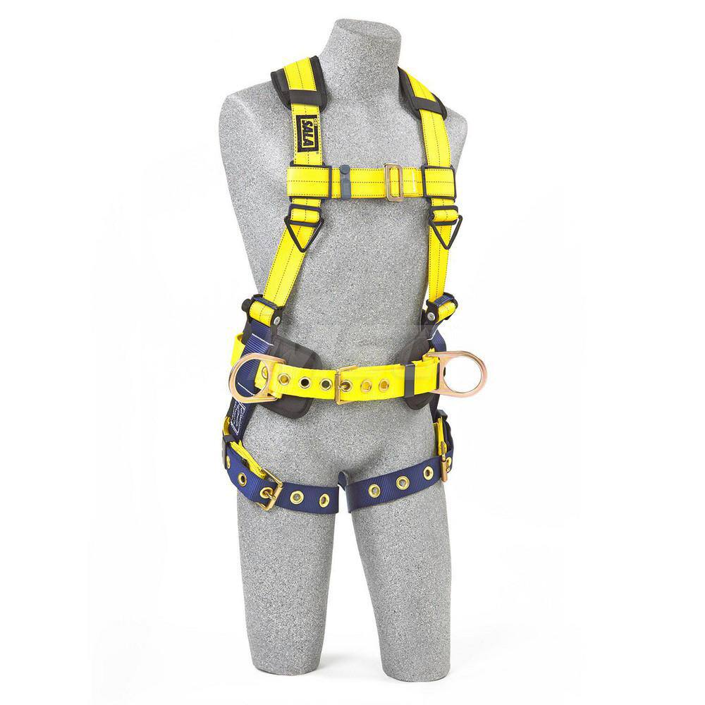 Fall Protection Harnesses: 420 Lb, Vest Style, Size Universal, For Full Vest, Polyester, Back MPN:7012815551