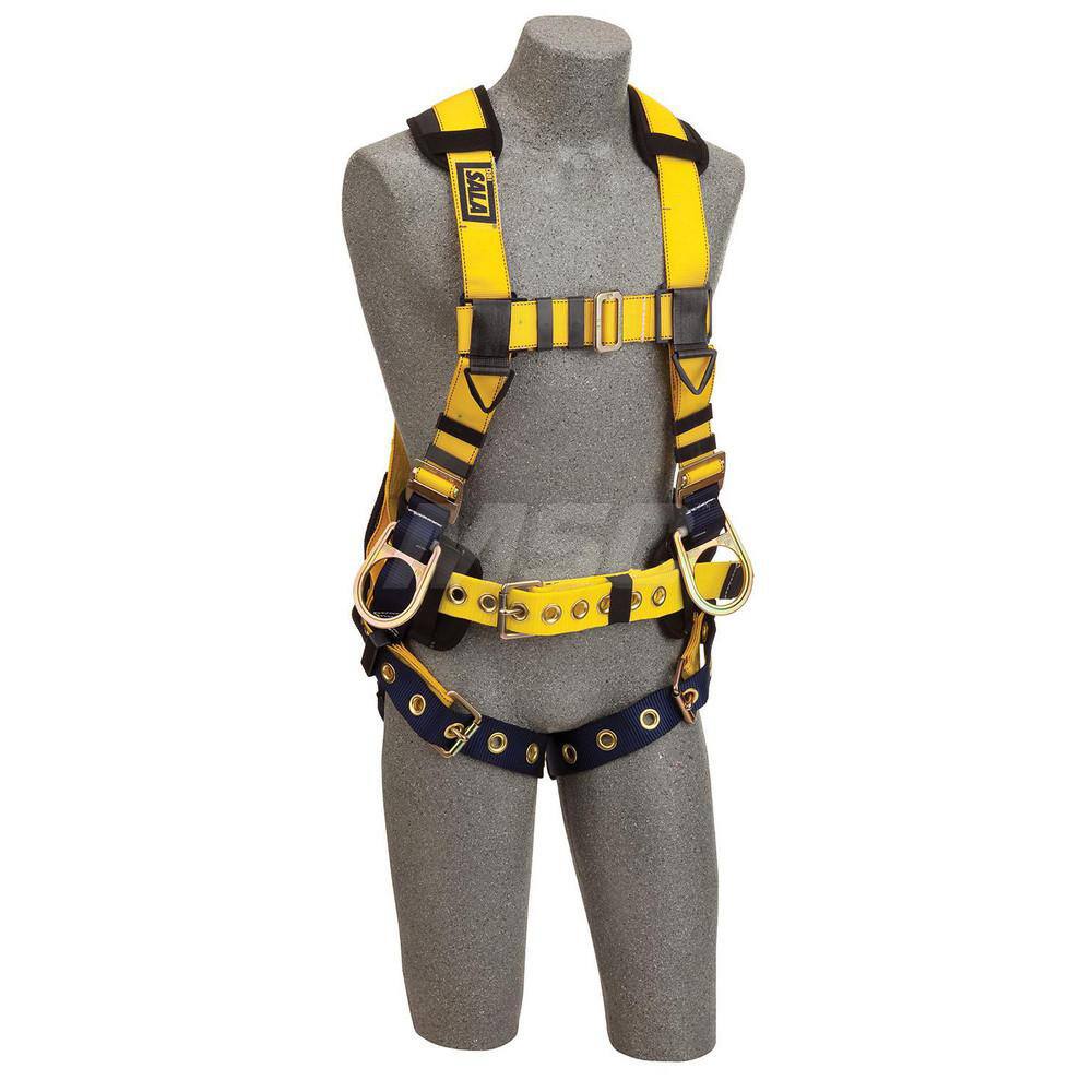 Fall Protection Harnesses: 420 Lb, Vest Style, Size Medium, For Positioning, Polyester, Back & Side MPN:7012815566