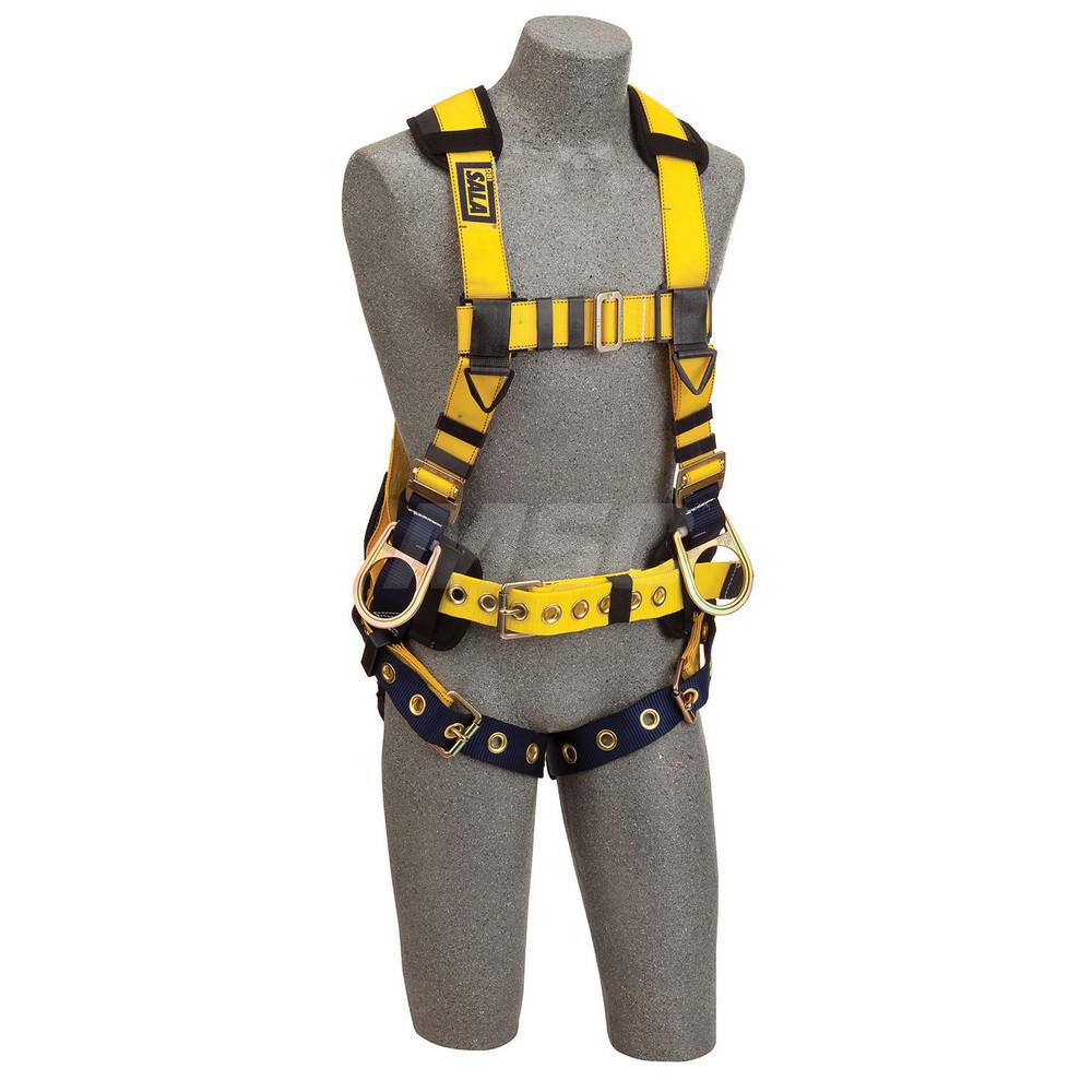 Fall Protection Harnesses: 420 Lb, Vest Style, Size X-Large, For Positioning, Polyester, Back & Side MPN:7012815568