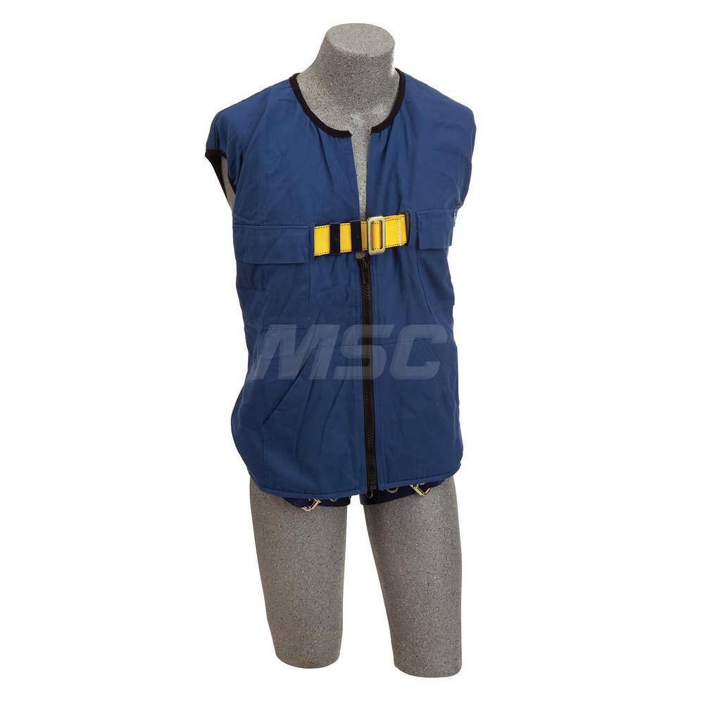 Fall Protection Harnesses: 420 Lb, Vest Style, Size Universal, For General Industry, Polyester, Back MPN:7012828640