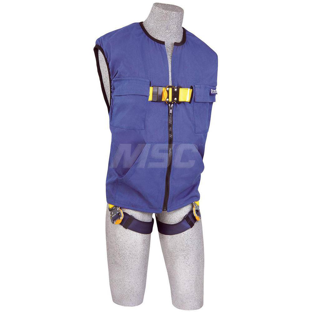 Fall Protection Harnesses: 420 Lb, Vest Style, Size Small, For General Industry, Polyester, Back MPN:7012815873