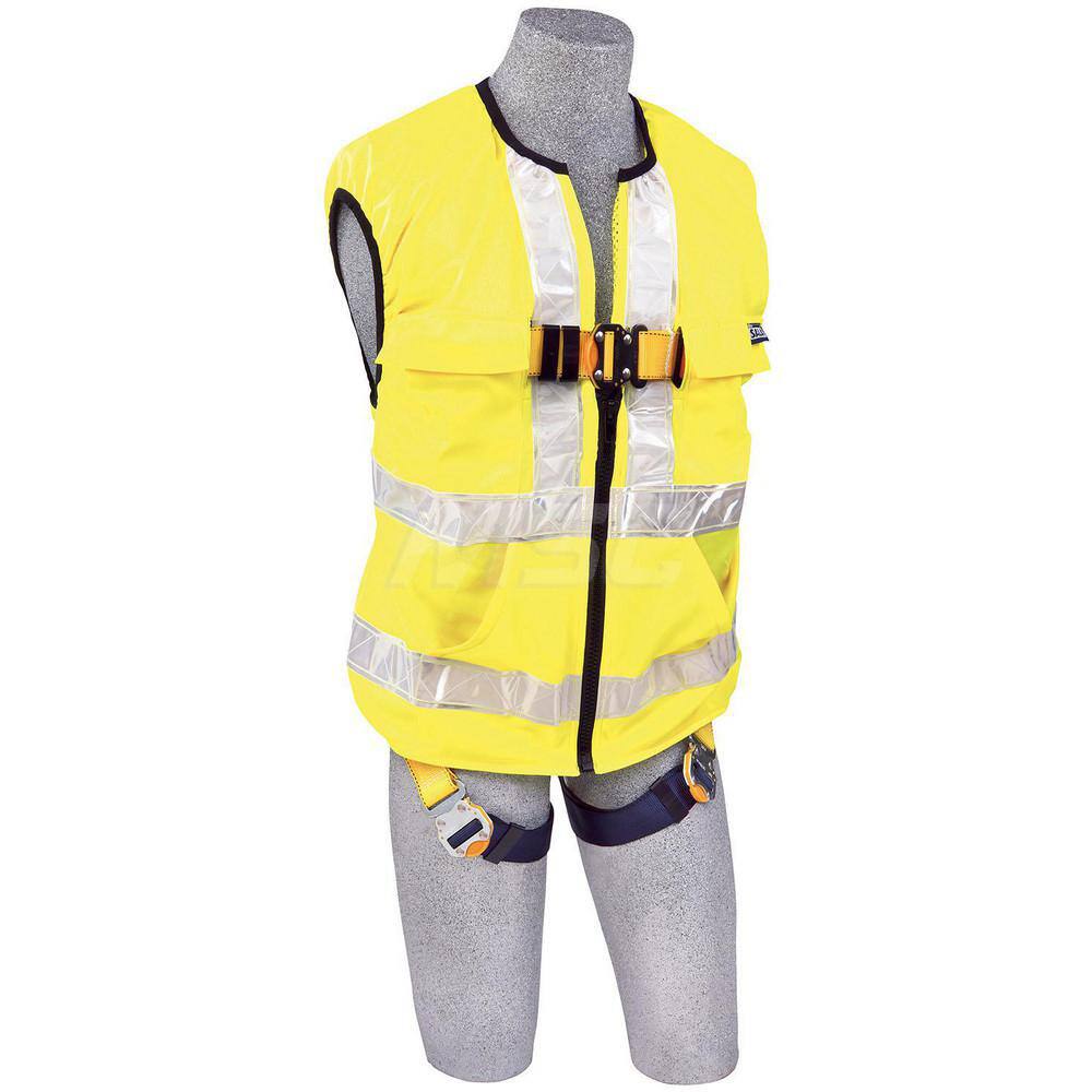 Fall Protection Harnesses: 420 Lb, Vest Style, Size Universal, For General Industry, Polyester, Back MPN:7012815881