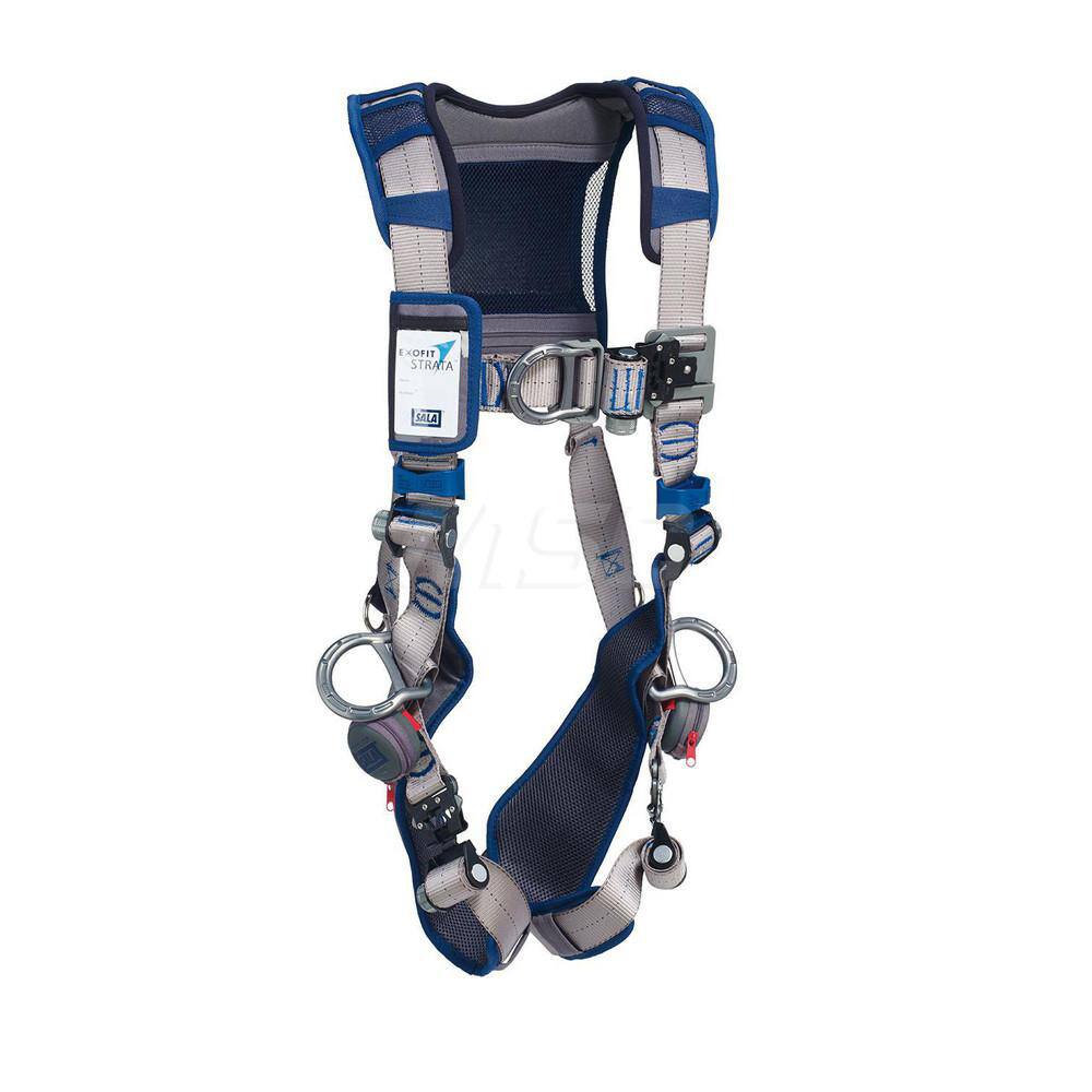 Fall Protection Harnesses: 420 Lb, Vest Style, Size Medium, For Climbing & Positioning, Polyester, Back Front & Side MPN:7100225072