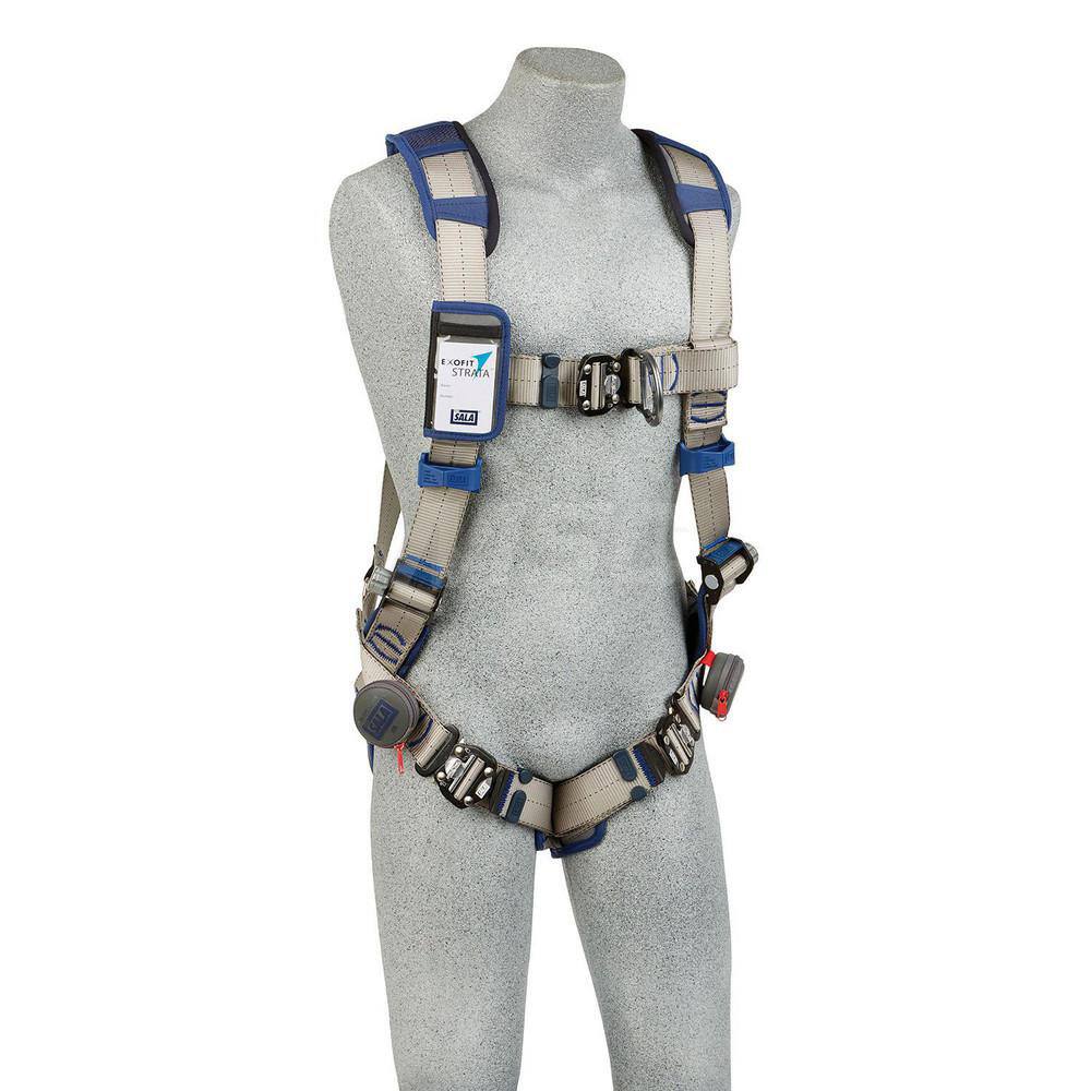 Fall Protection Harnesses: 420 Lb, Vest Style, Size Medium, For Climbing, Polyester, Back & Front MPN:7012815965