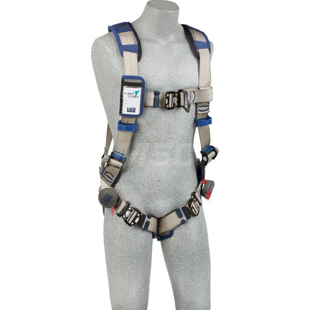 Fall Protection Harnesses: 420 Lb, Vest Style, Size Large, For Climbing, Polyester, Back & Front MPN:7012815966