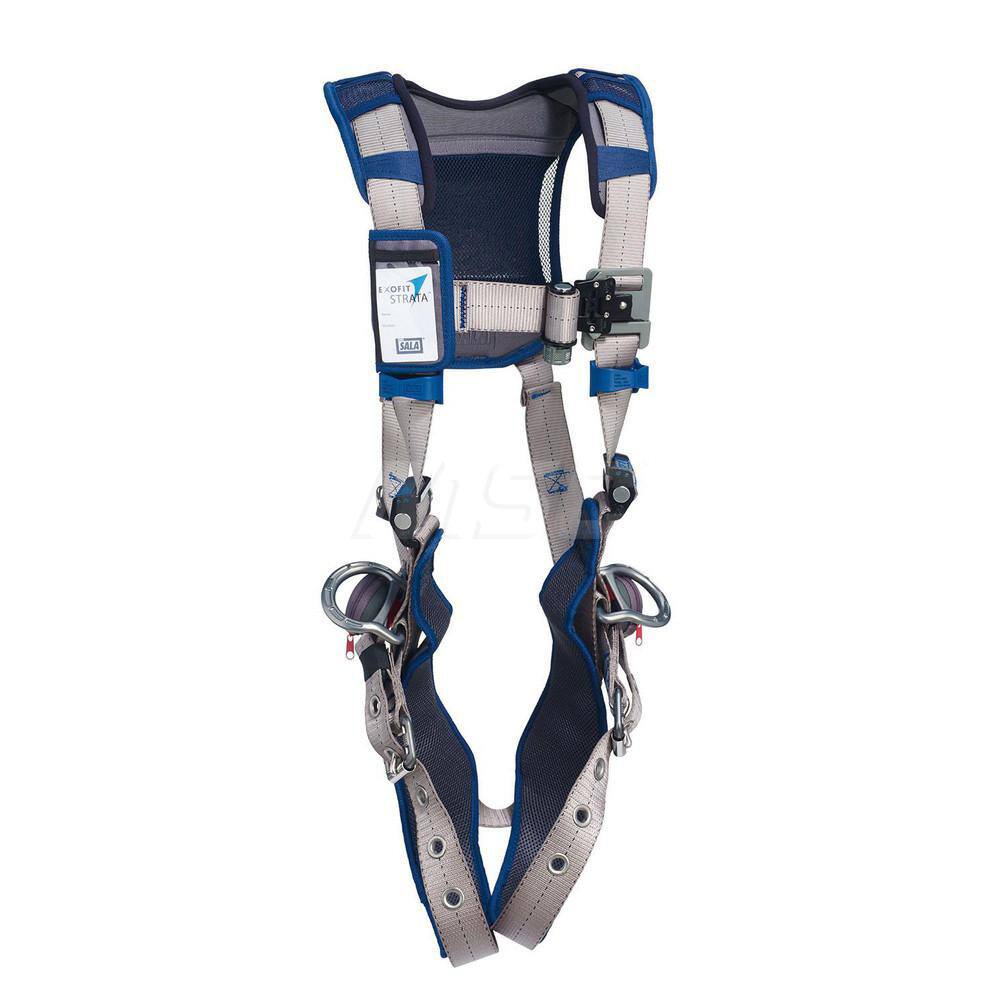 Fall Protection Harnesses: 420 Lb, Vest Style, Size Large, For Positioning, Polyester, Back & Side MPN:7012815981