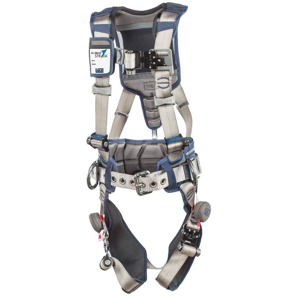 Fall Protection Harnesses: 420 Lb, Construction Style, Size Medium, For Positioning, Polyester, Back & Side MPN:7012815996