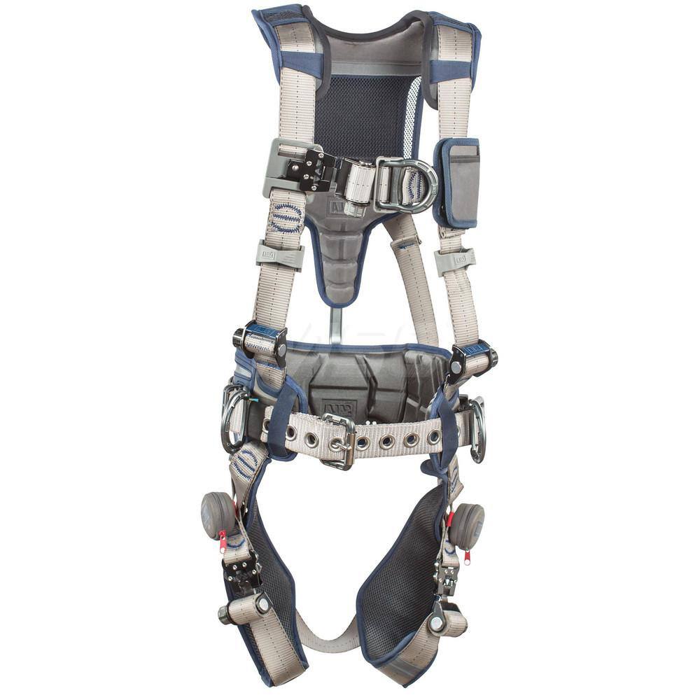 Fall Protection Harnesses: 420 Lb, Construction Style, Size Small, For Climbing & Positioning, Polyester, Back Front & Side MPN:7100157141