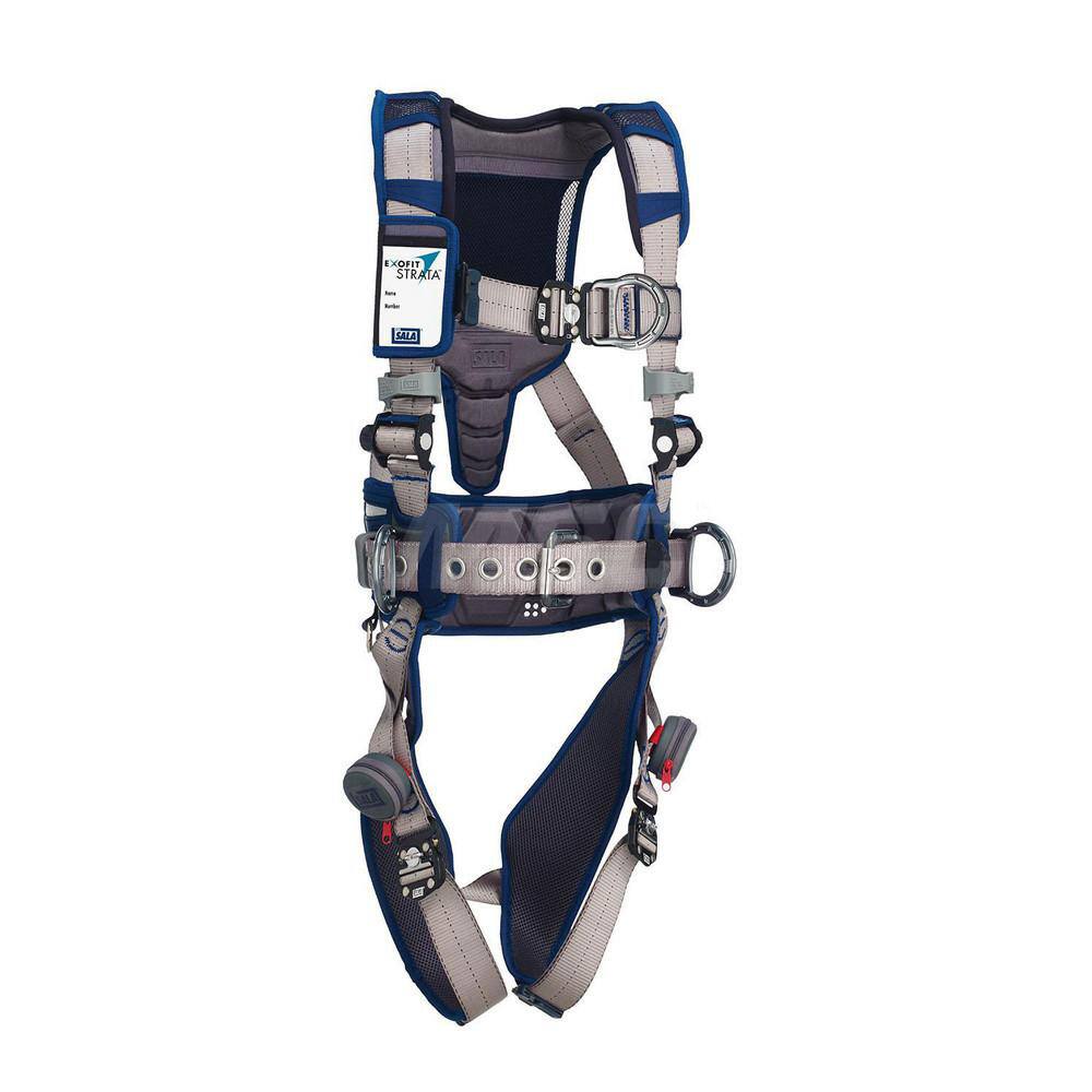 Fall Protection Harnesses: 420 Lb, Construction Style, Size Medium, For Climbing & Positioning, Polyester, Back Front & Side MPN:7012816035