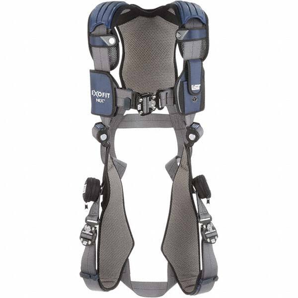 Fall Protection Harnesses: 420 Lb, Vest Style, Size X-Large, For General Purpose, Polyester, Back MPN:7100237065