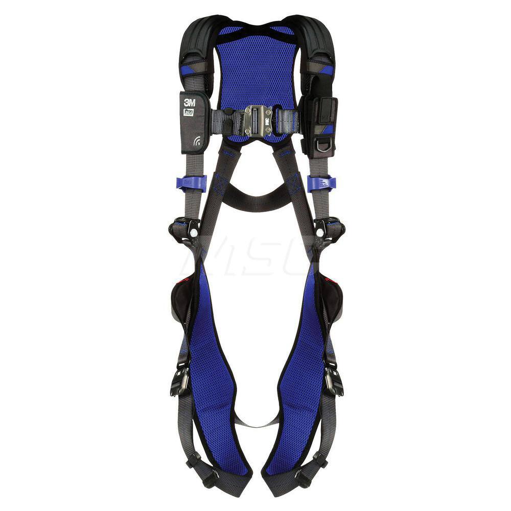 Fall Protection Harnesses: 420 Lb, Vest Style, Size 2X-Large, For General Industry, Polyester, Back MPN:7012816121