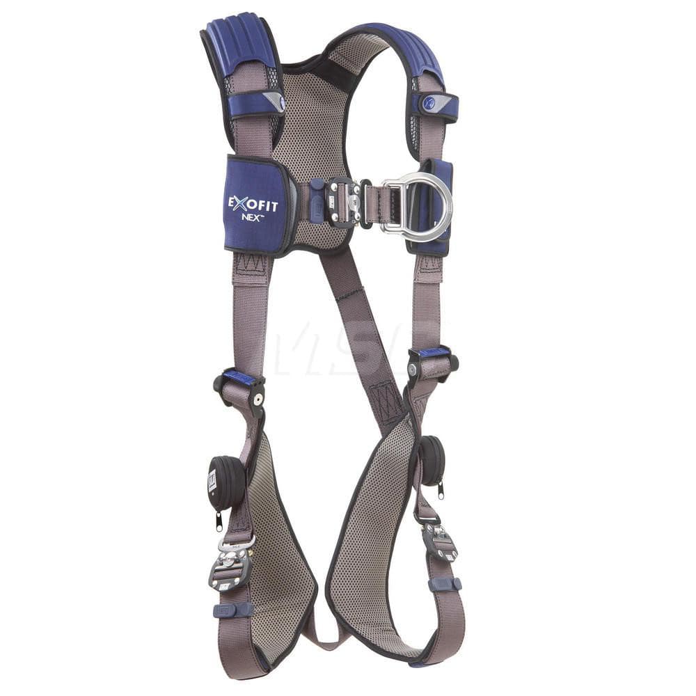 Fall Protection Harnesses: 420 Lb, Vest Style, Size Medium, For Climbing, Polyester, Back & Front MPN:7100188754