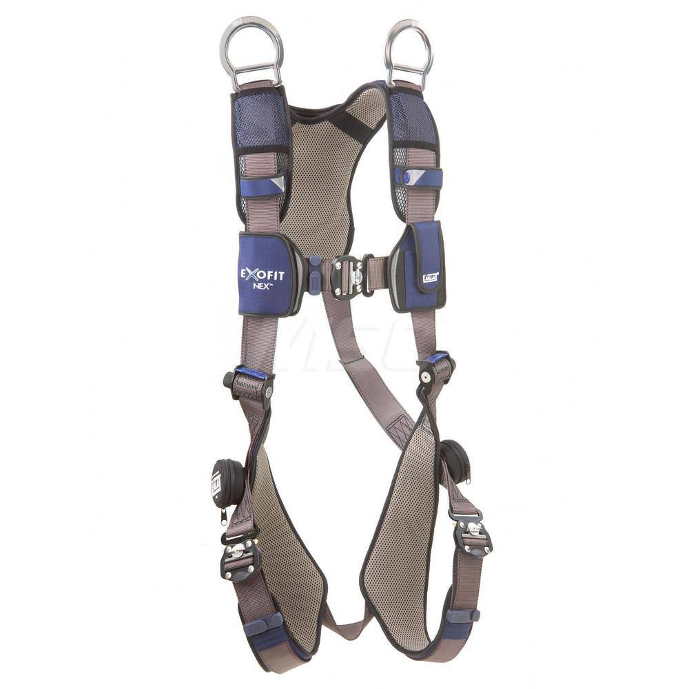 Fall Protection Harnesses: 420 Lb, Vest Style, Size Small, For Retrieval & Rescue, Polyester, Back & Shoulder MPN:7100188756