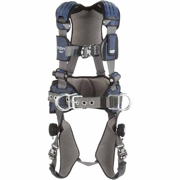 Fall Protection Harnesses: 420 Lb, Construction Style, Size Medium, For Construction, Polyester, Back & Hips MPN:7100210165