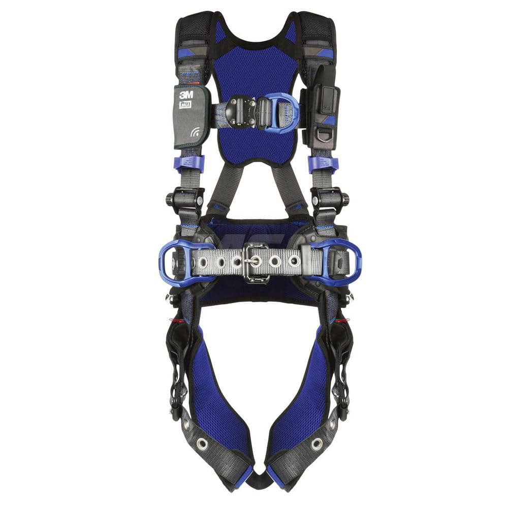 Fall Protection Harnesses: 420 Lb, Size X-Large, For Climbing Positioning & Wind Energy, Back Front & Hips MPN:7012816231