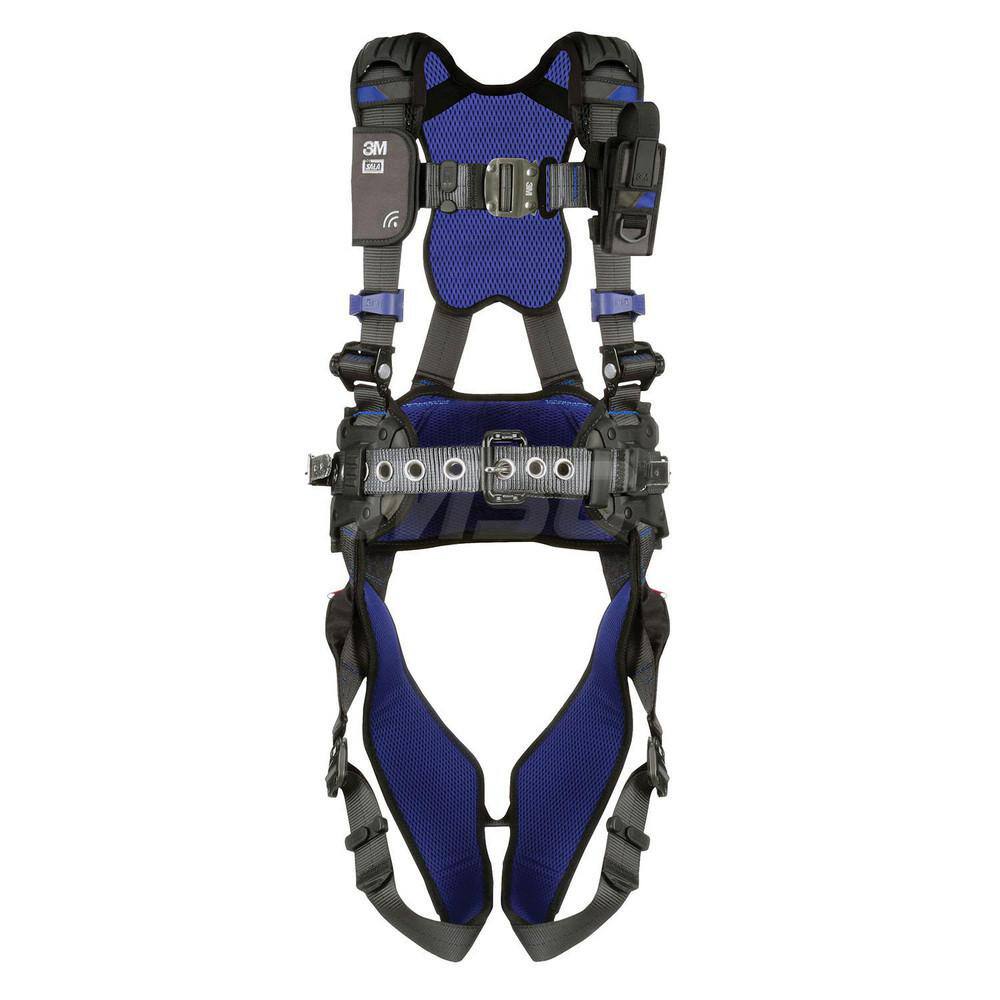 Fall Protection Harnesses: 420 Lb, Vest Style, Size Small, For Construction, Polyester, Back MPN:7012816243